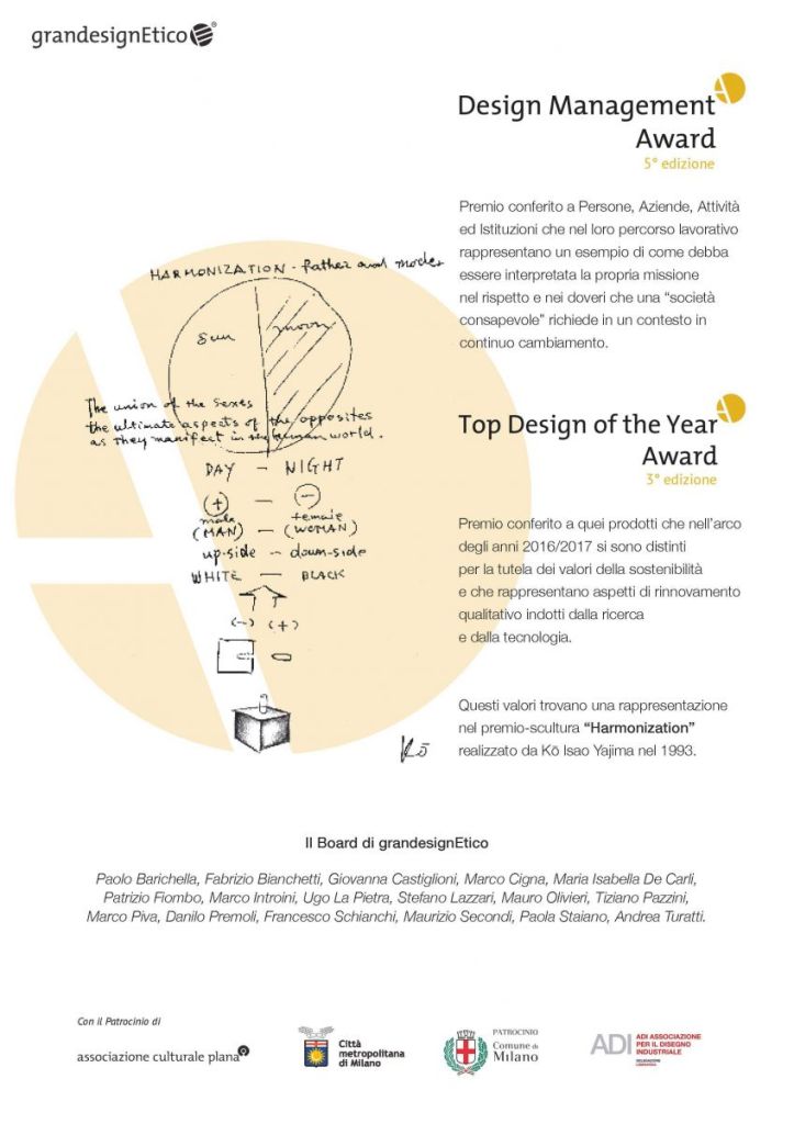 GranDesign Etico premia Natural Giulia Pop con una Menzione d’Onore nella categoria Top Design of The Year